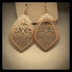 Bohemian gold tone fashion dangling earrings
